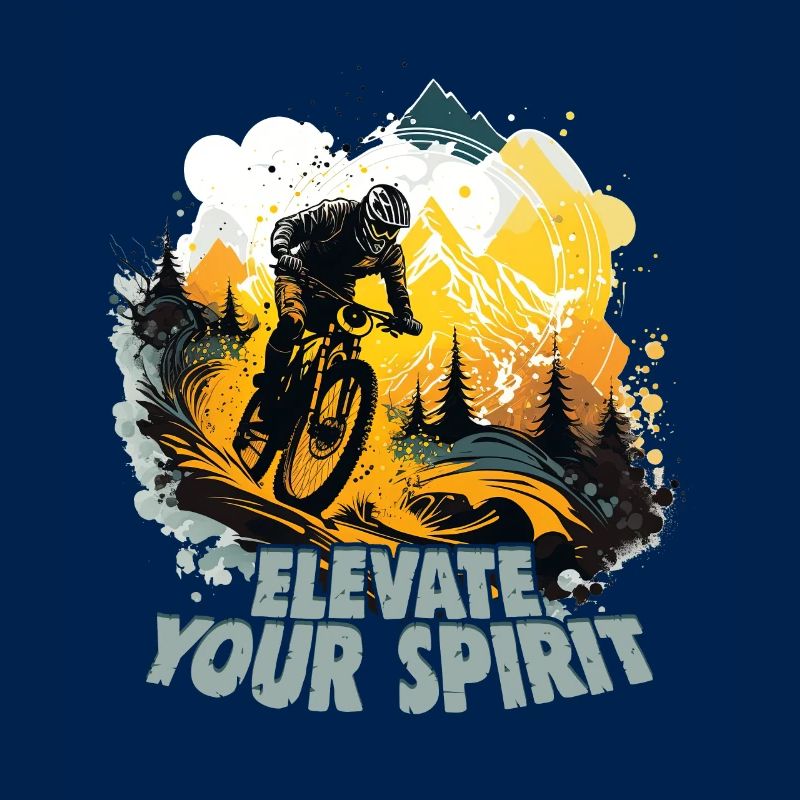 Conception cool de descente de VTT pour les fans de VTT
