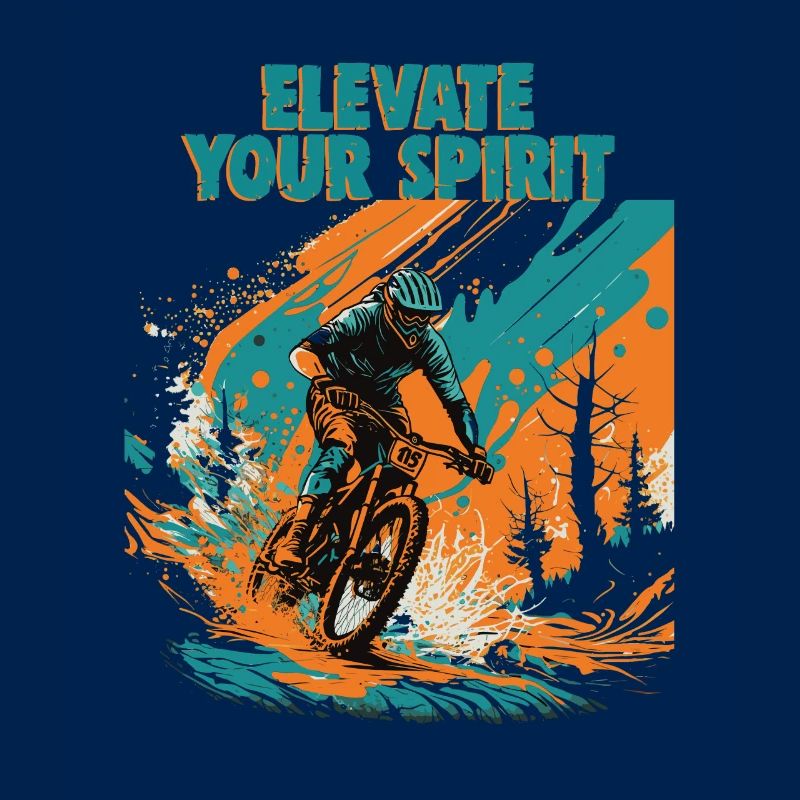 Conception cool de descente de VTT pour les fans de VTT