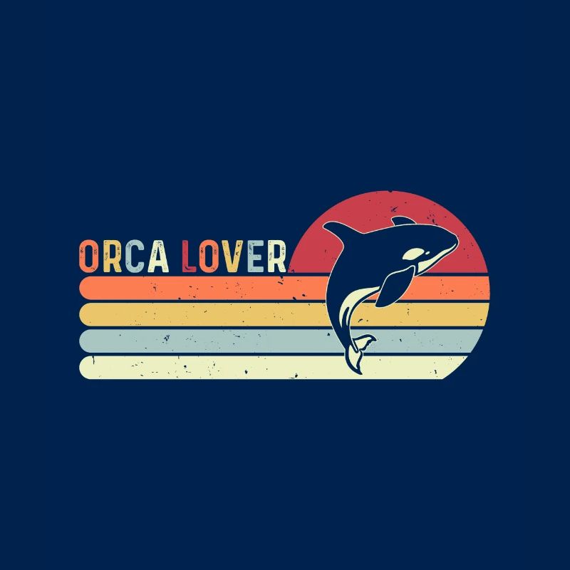 Orca Lovers Sea Creatures Protect Sunset