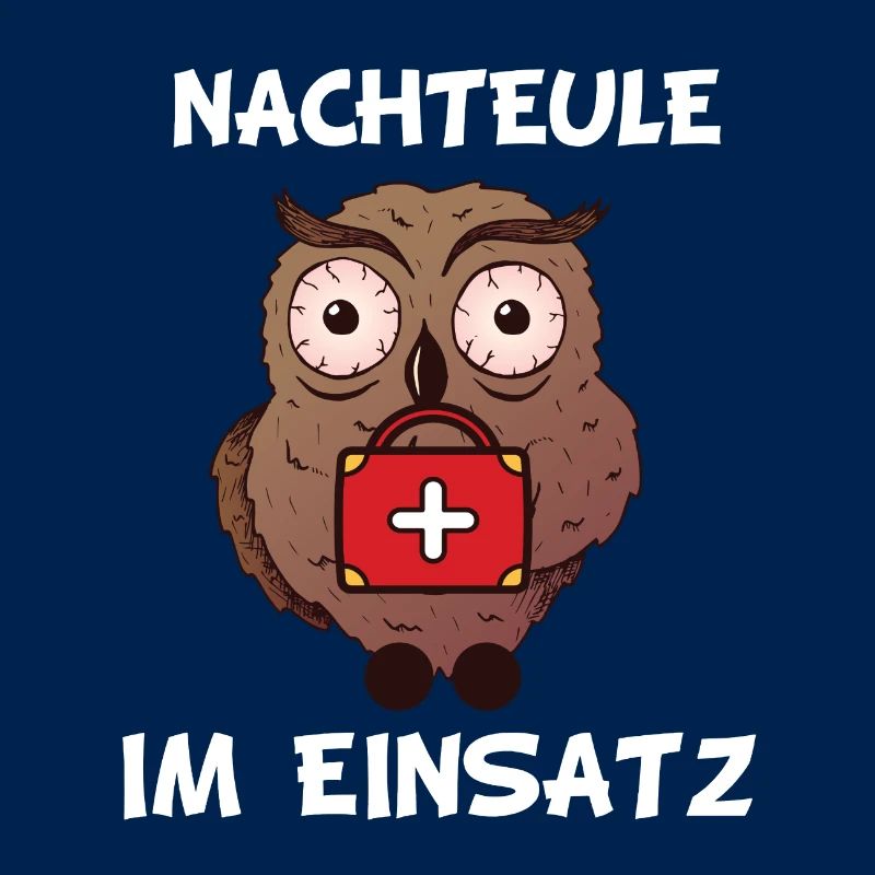 Nachteule, Krankenschwester, Pfleger, MFA Geschenk