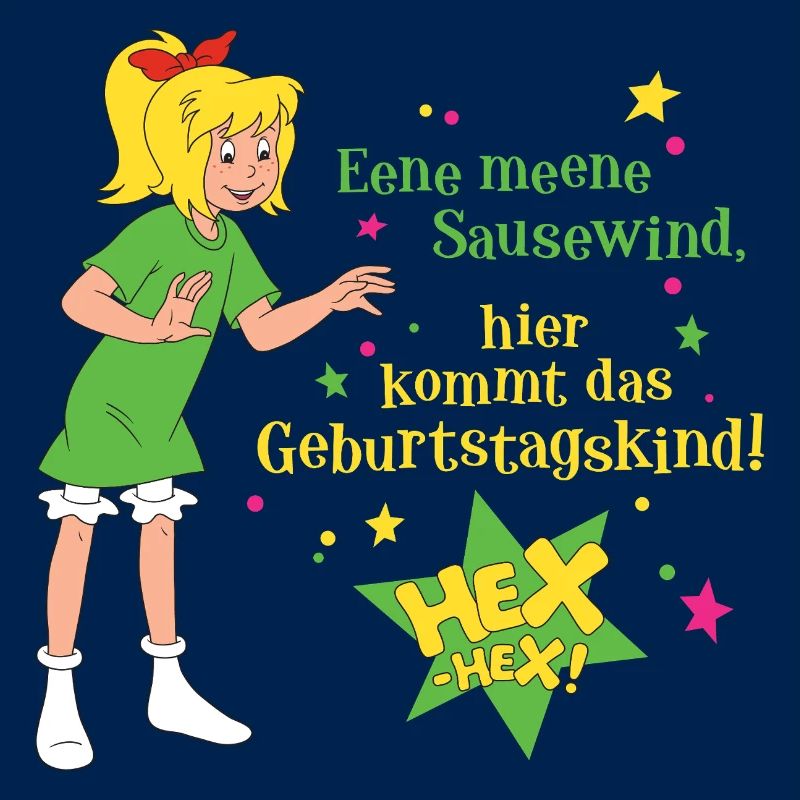 Bibi Blocksberg Geburtstagsdesign Bibi & Spruch