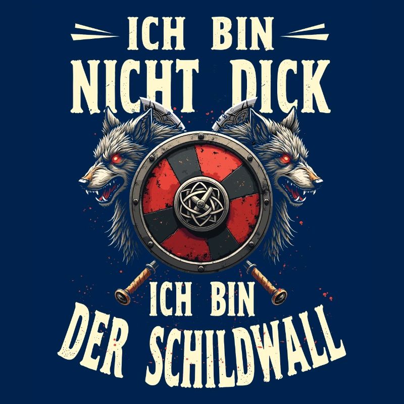 Wikinger Ich Bin Nicht Dick Ich Bin Der Schildwall