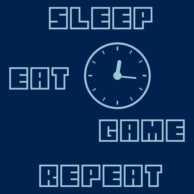 Eat Sleep Game Repeat Gamer Gift Computer Game