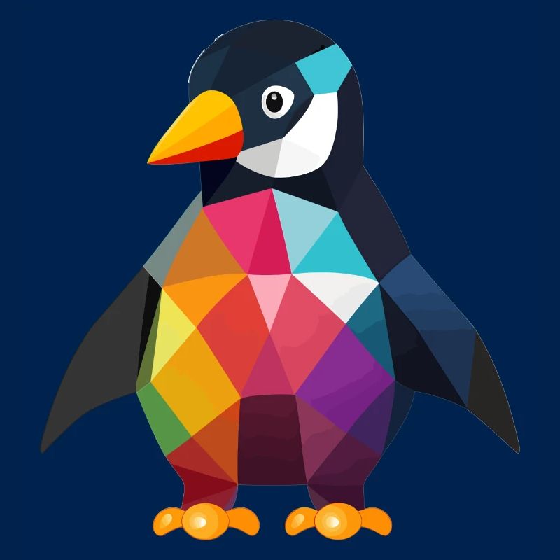 Pingouin Bébé coloré
