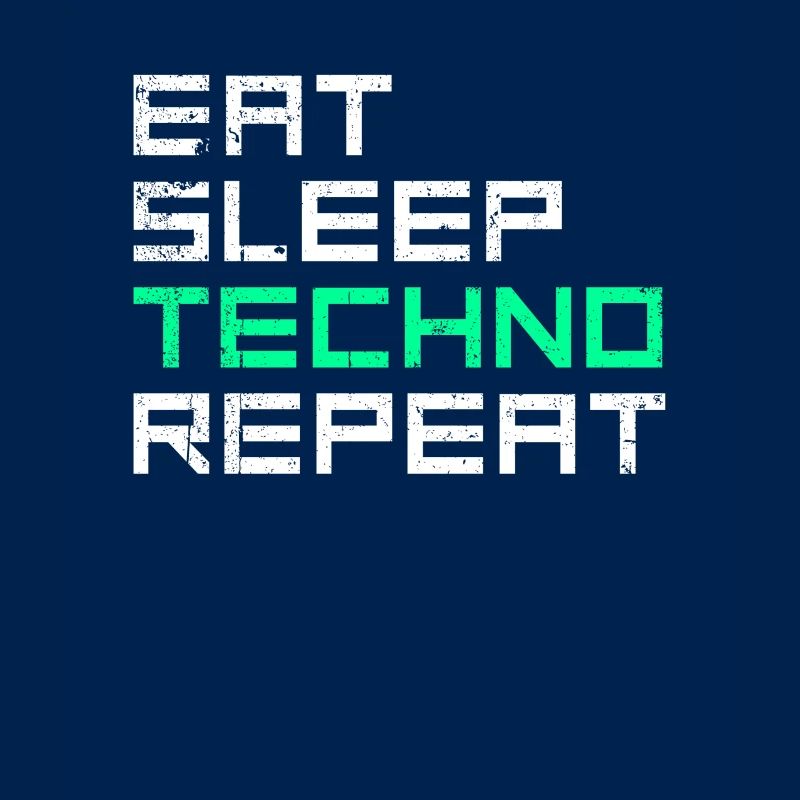 manger du sommeil techno répéter