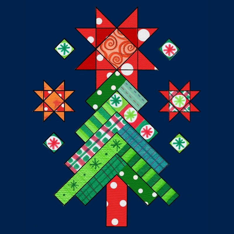 Christmas Tree Quilt Patchwork Ugly Christmas