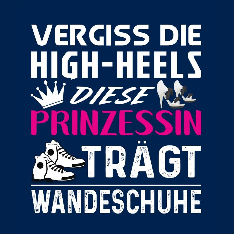 High-Heels Wanderschuhe Prinzessin Geschenkidee