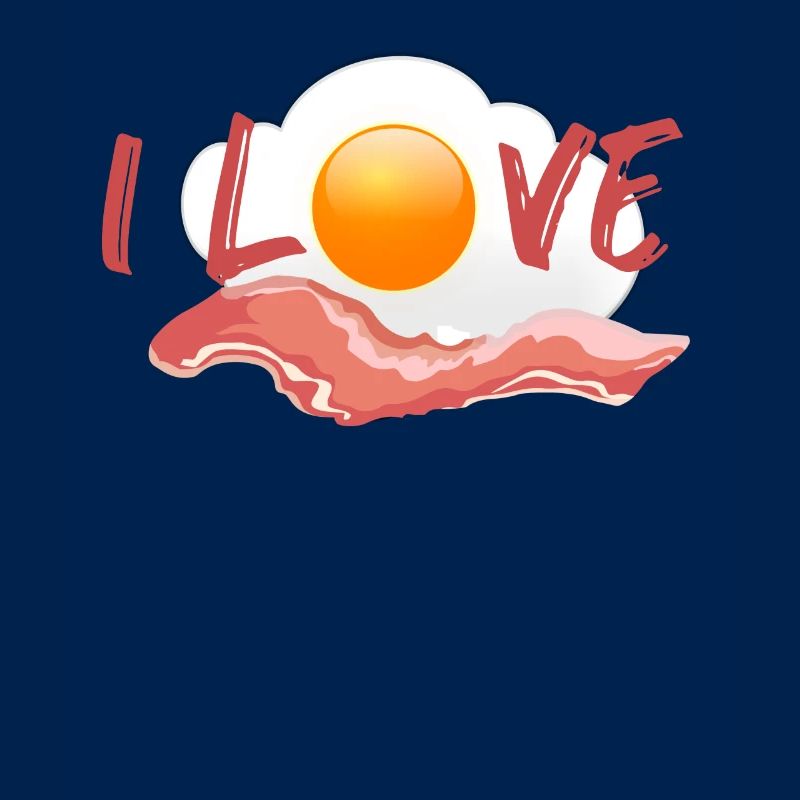 Ham with egg - breakfast