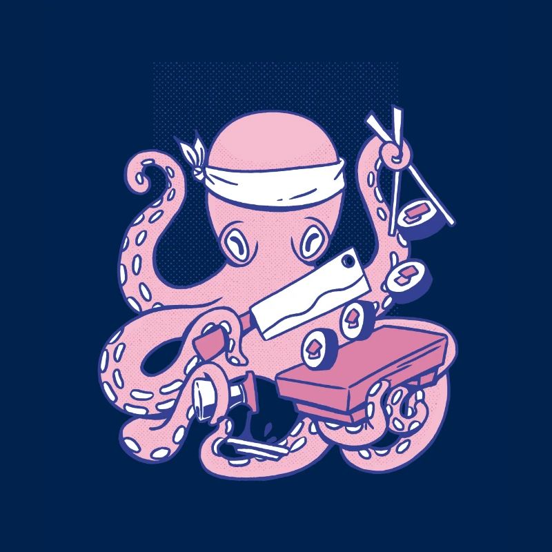 Octopus Octopus Sushi Chef Chef