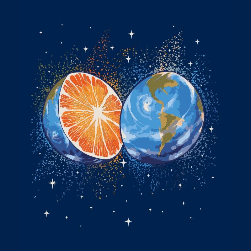 Sommer Orange Als Erde