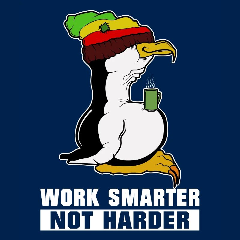 Pause café pingouin Linux Rasta Informatik PC Nerd