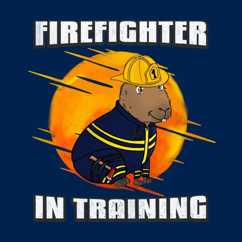 Firefighter in training