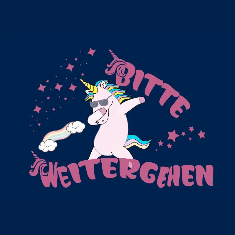 Bitte Weitergehen Einhorn Style