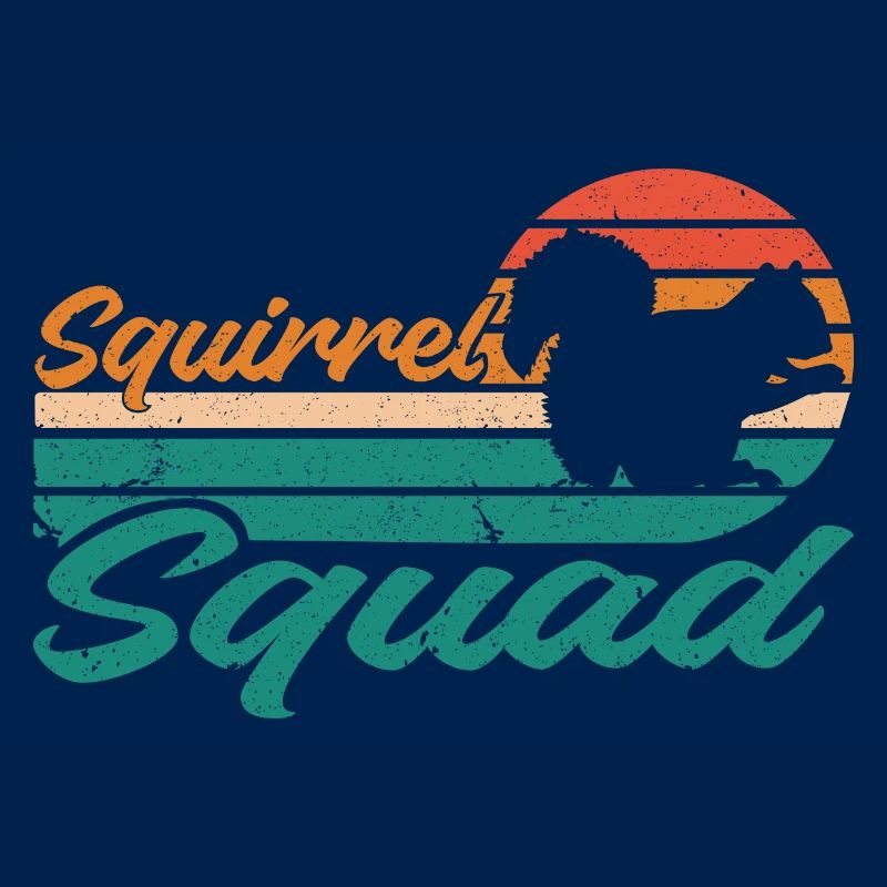 Squirrel Squad Retro- Cooles Eichhörnchen Design