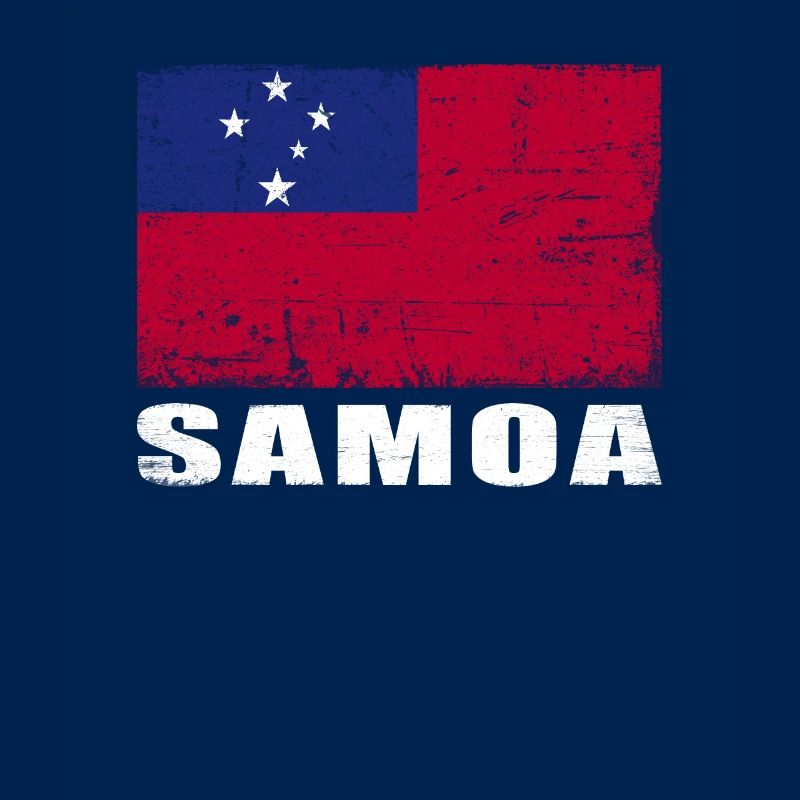 Drapeau samoa Grunge Drapeau samoa