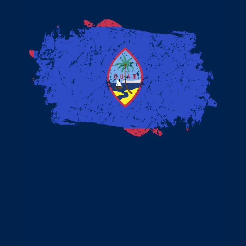 Drapeau de Guam Grunge Drapeau de Guam