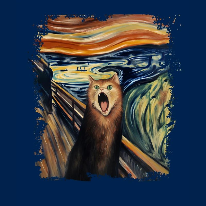 Le Chat Criant Edvard Expressionnisme Munch
