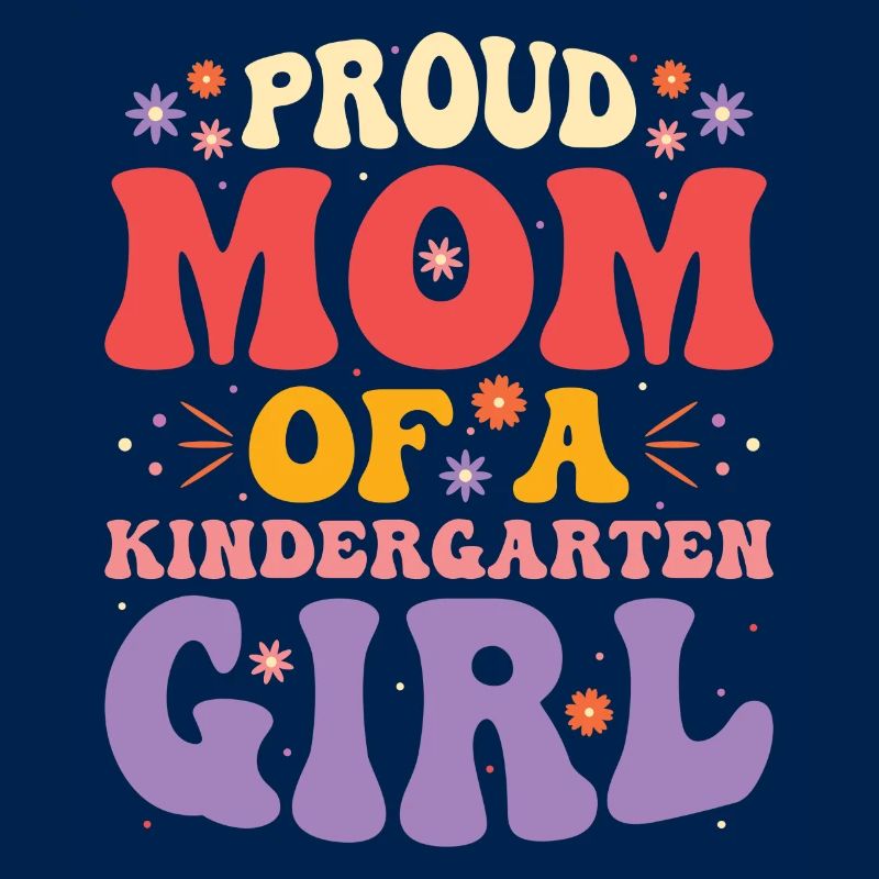 Stolze Mutter Eines Kindergartenmädchens