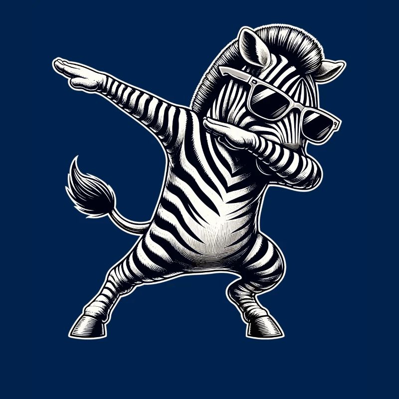 Cool Zebra Dabbing Dance Move Zebra
