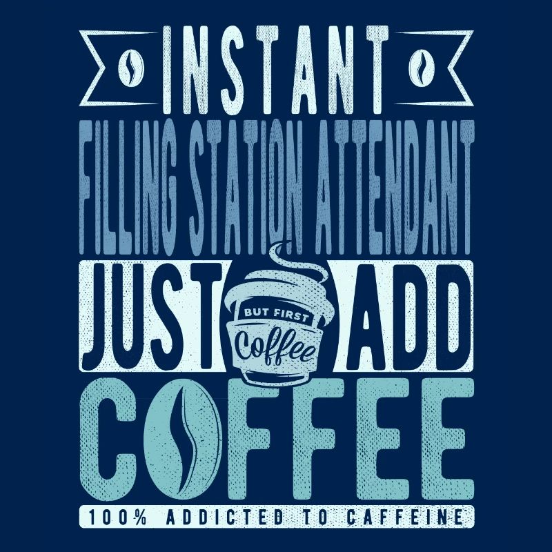 Le préposé à la station-service instantanée ajoute simplement du café