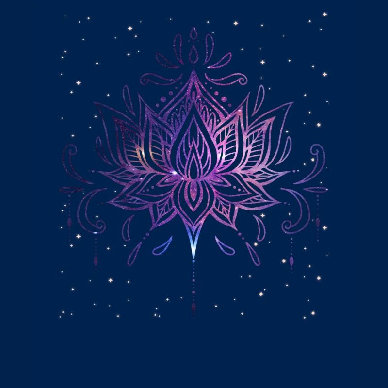 Celestial blossom with harmonious lines