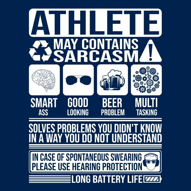 Athlete Sarcasm funny Gift Athlete