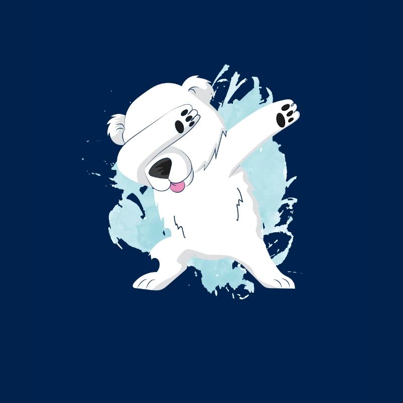 Christmas Polar Bear Dab Polar Bear Dabbing