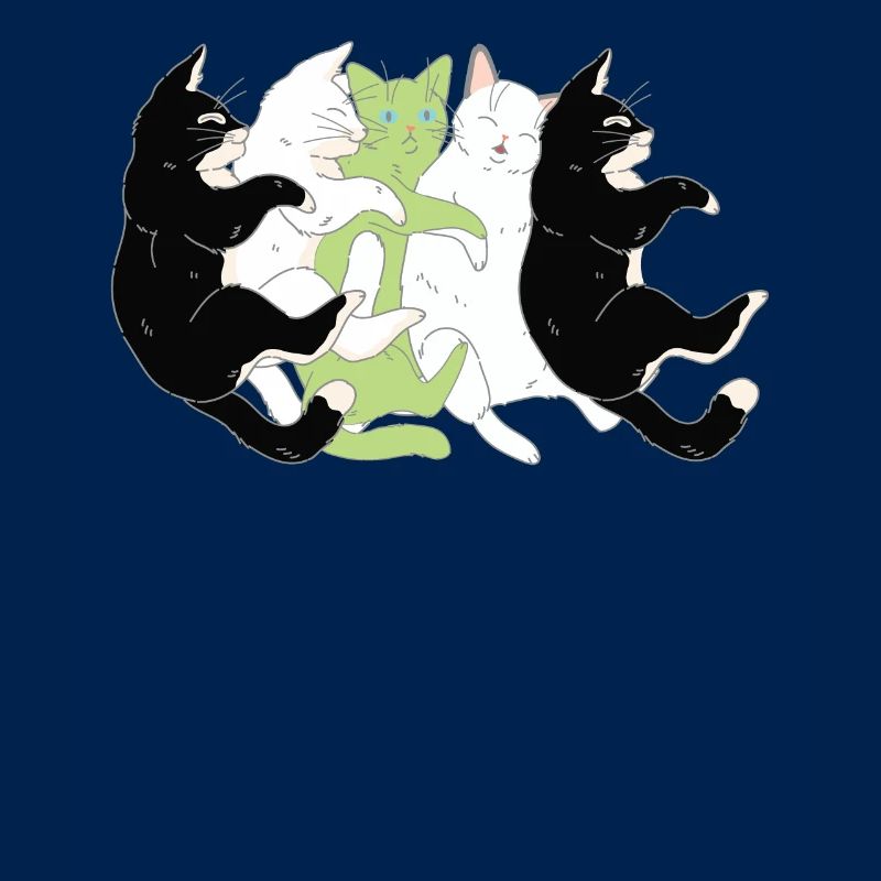 Drapeau LGBTQ - Cute Cat Stack Agender