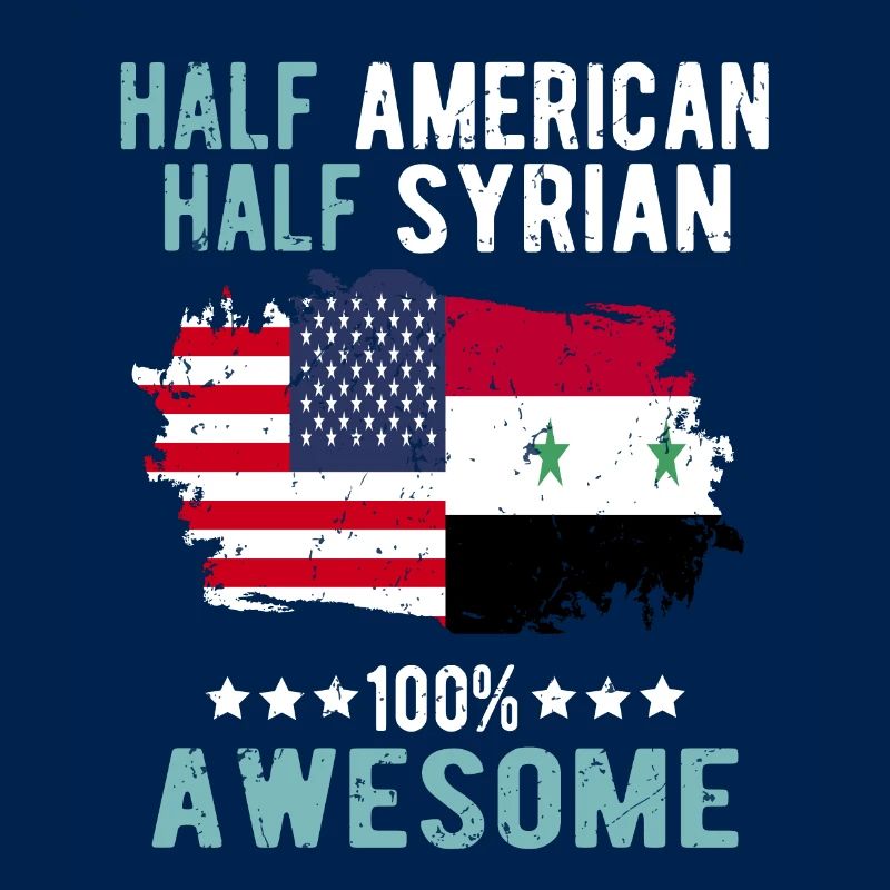 Half American, half Syrian