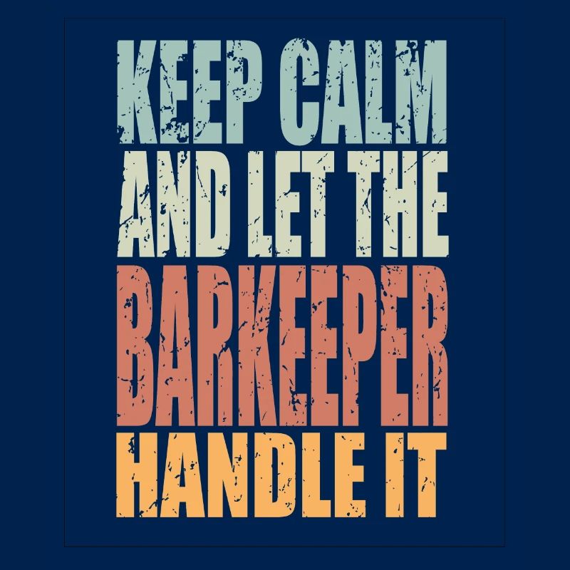Keep Calm Bartender Saying Bartender Gift