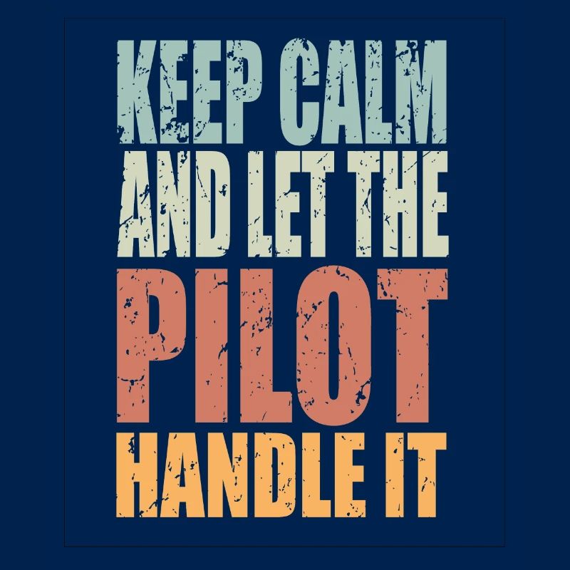 Keep Calm Pilot Spruch Pilot Geschenk