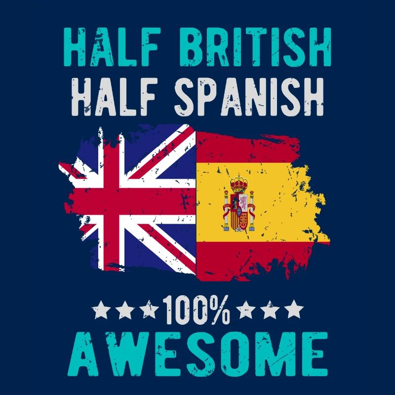 Moitié britannique moitié espagnole