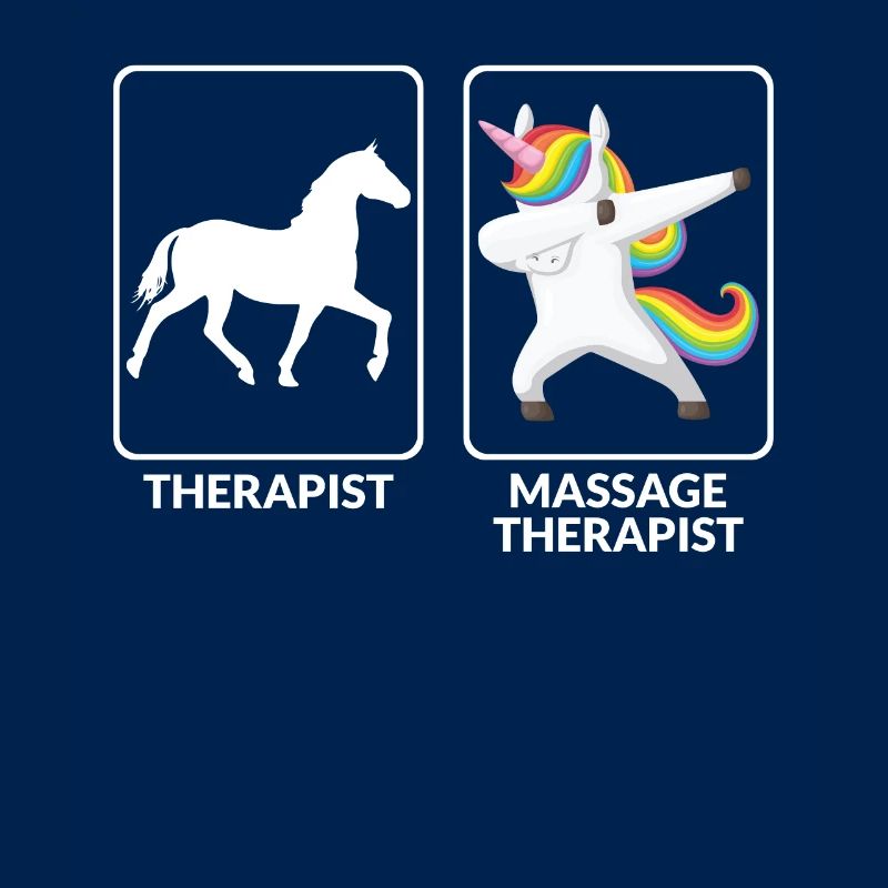 Lustige Massagetherapeutin