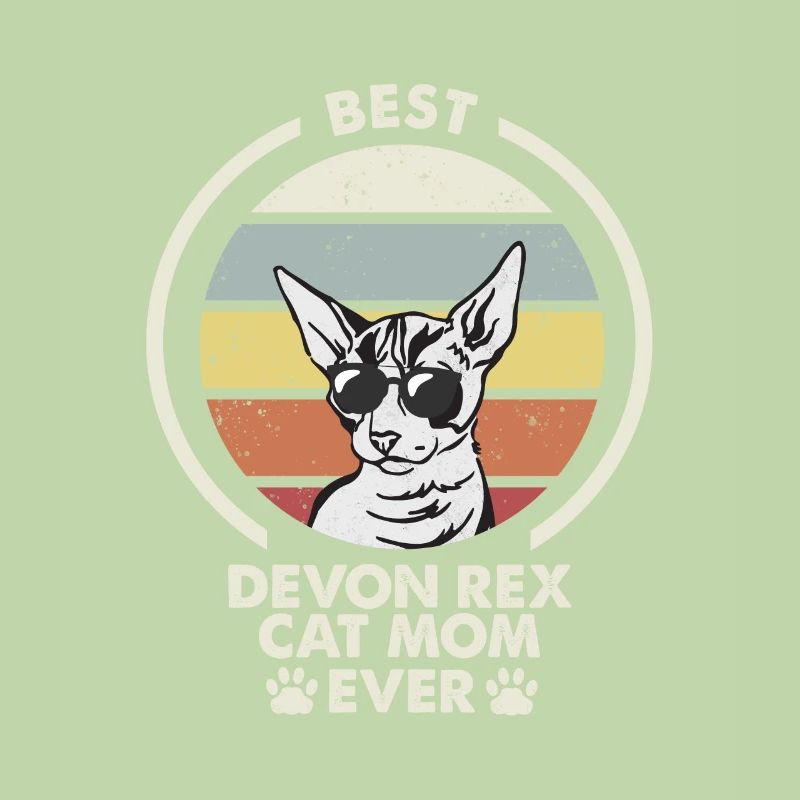 Maman chat - Devon Rex Chat