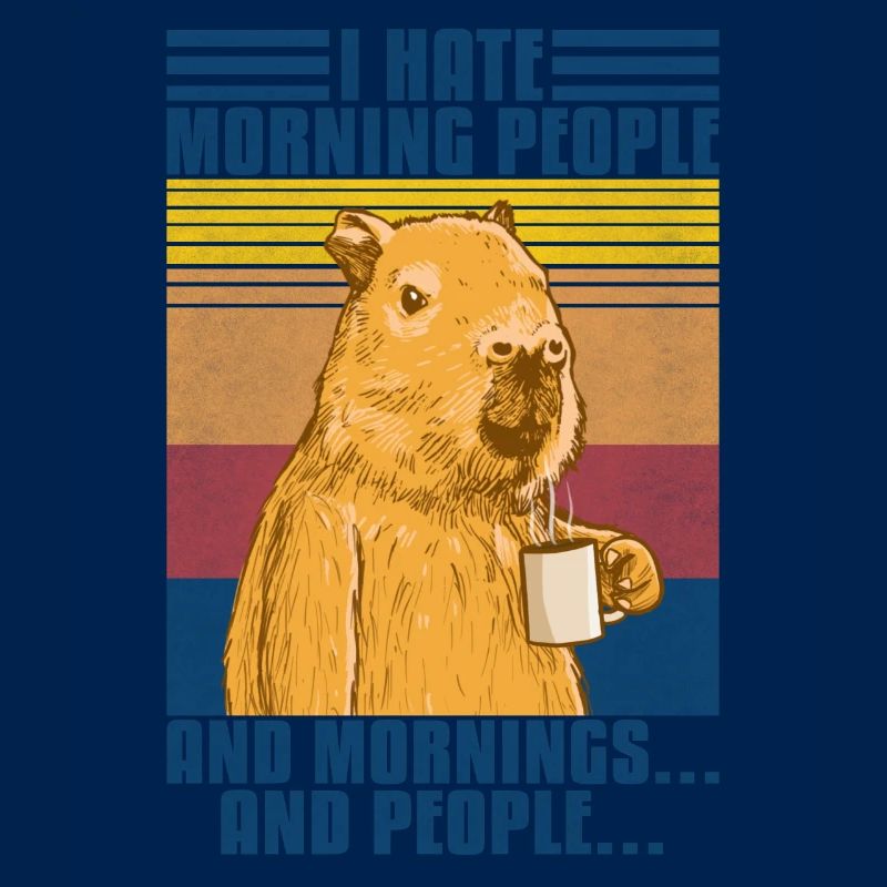 Capybara je déteste matin Les gens