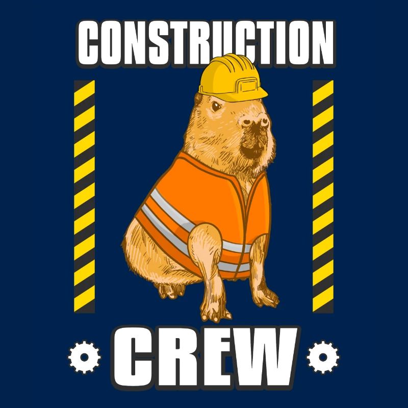 Capybara Construction Worker Crew
