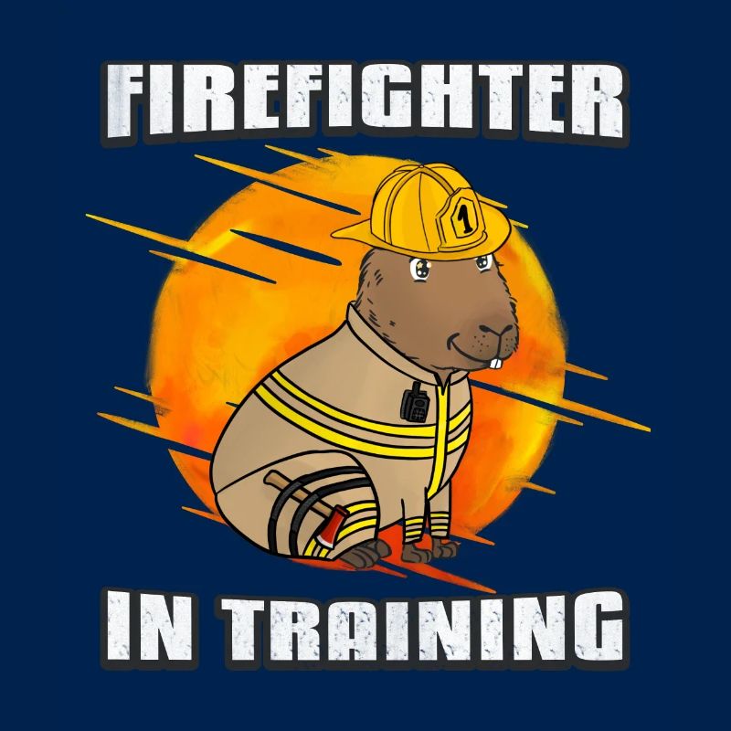 Firefighter in training