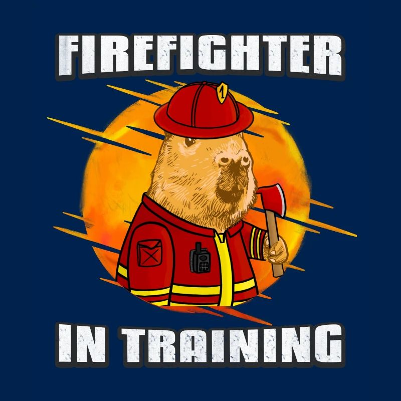 Firefighter in training