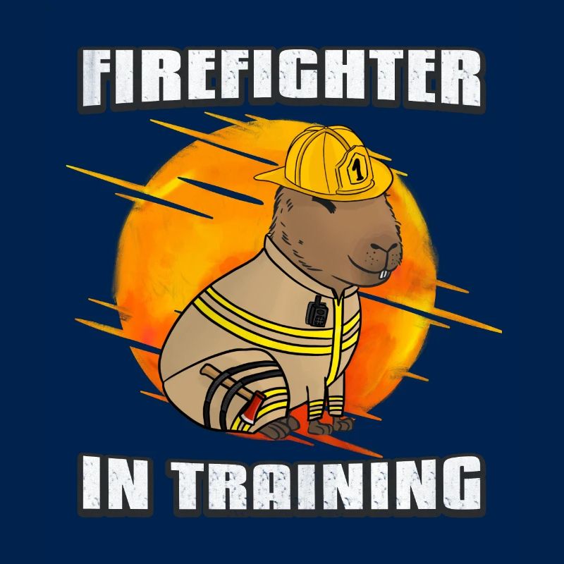 Firefighter in training
