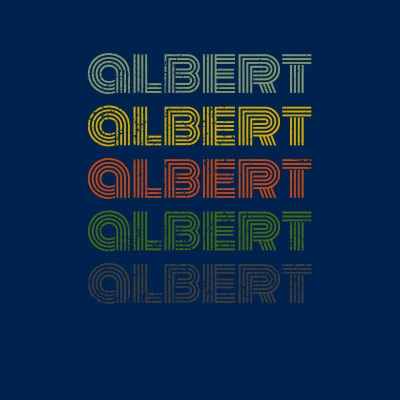 70s Retro Name Vintage Personalized Albert