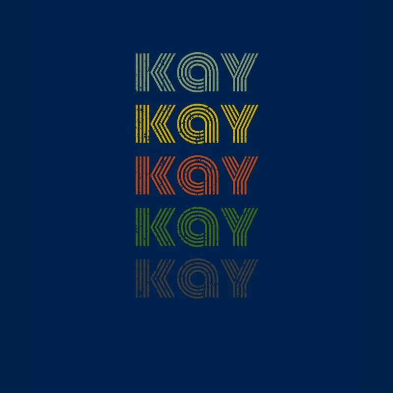 70s Retro Name Vintage Personalized Kay