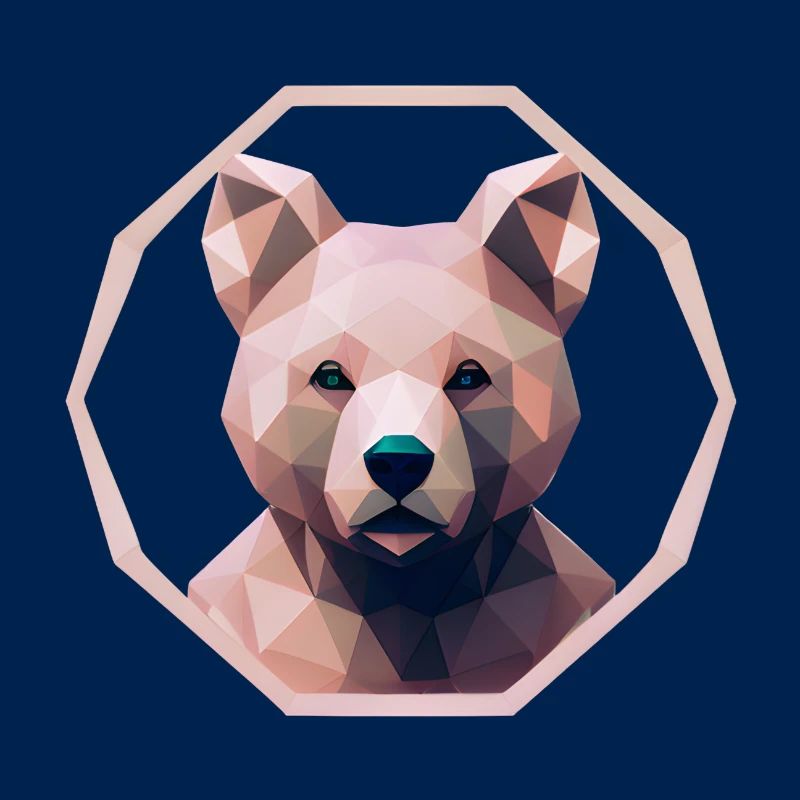 Bär - Polygon Art