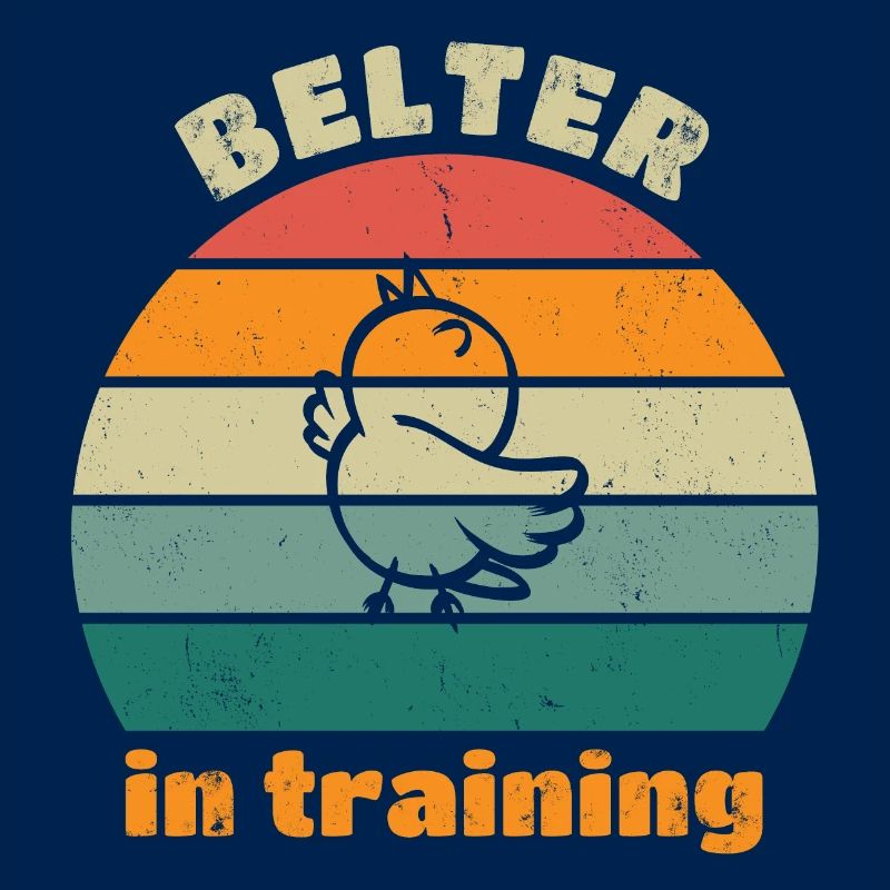 Belter in training - retro light distressed