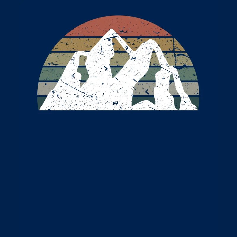 Mountains Retro Sunset Mountain Range Mountain