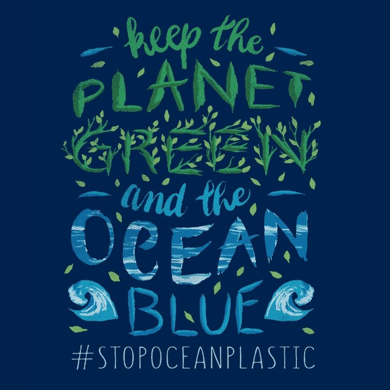 Keep Planet Protect Save Stop Plastic Oceans Day