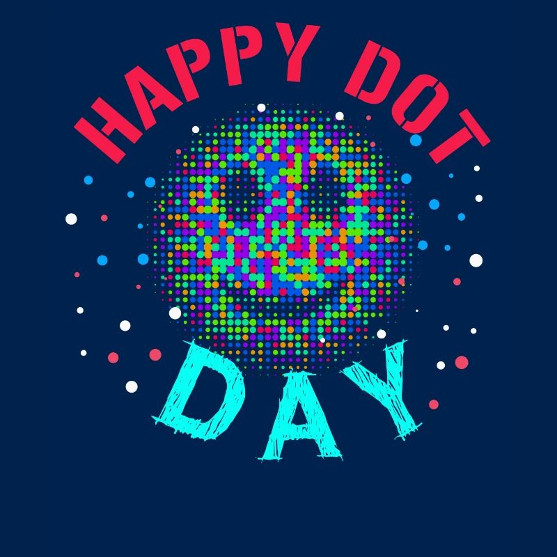 Dot Pattern Colorful Smile Happy Dot Day