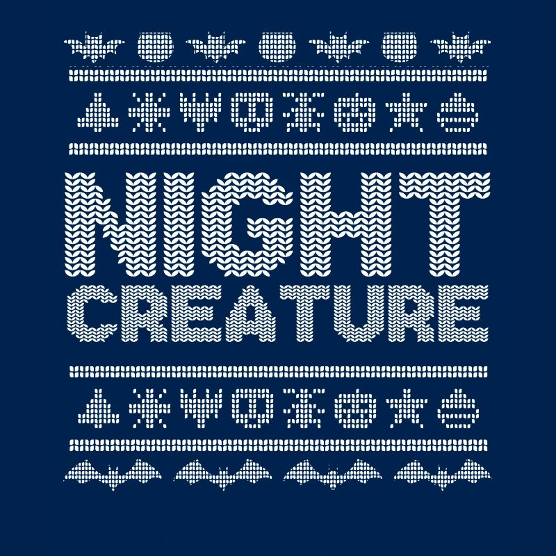 Stitch Pattern Funny Night Creatures Halloween