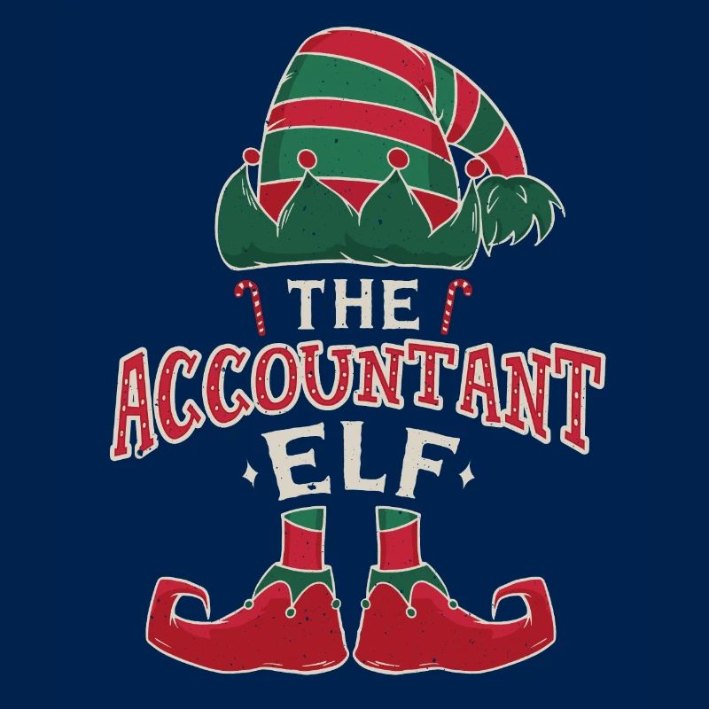 Elf Comptable Décembre Amour Elfe Noël