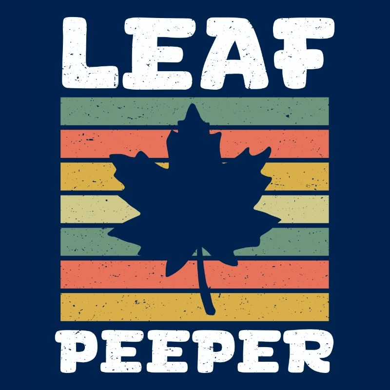 Leaf Peeper Retro Vintage Foliage Leaf Peeping