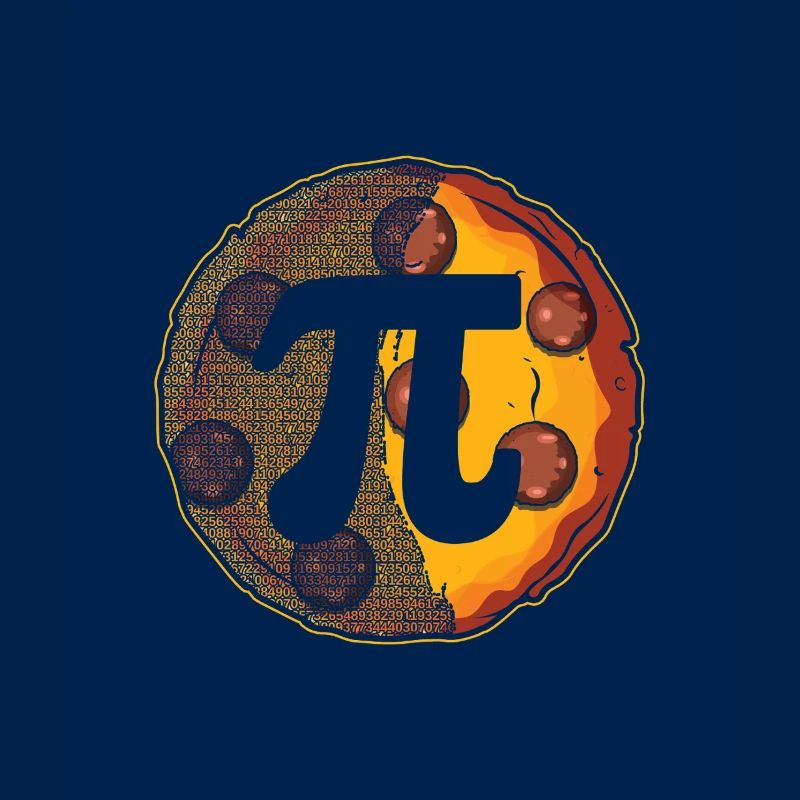 Pi Day Pizza Math Fun Design